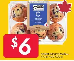 Sobeys COMPLIMENTS Muffins offer