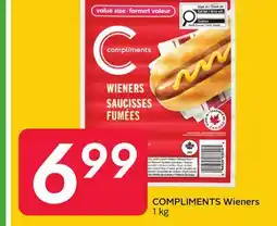 Sobeys COMPLIMENTS Wieners offer