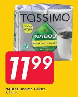 Sobeys NABOB Tassimo T-Discs offer