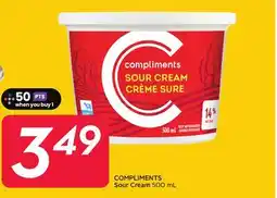Sobeys COMPLIMENTS Sour Cream offer