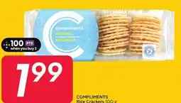 Sobeys COMPLIMENTS Rice Crackers offer