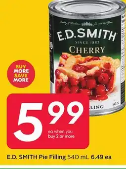 Sobeys E. D. SMITH Pie Filling offer