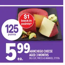 Metro MANCHEGO CHEESE AGED 3 MONTHS offer