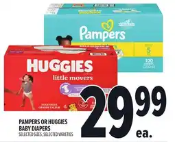 Metro PAMPERS OR HUGGIES BABY DIAPERS offer