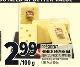 Metro PRÉSIDENT FRENCH EMMENTAL offer