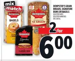 Metro DEMPSTER'S GRAIN BREADS, SIGNATURE BUNS OR BAGELS offer