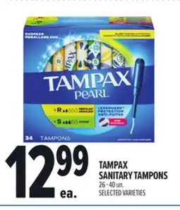 Metro TAMPAX SANITARY TAMPONS offer