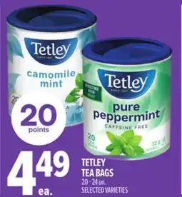 Metro TETLEY TEA BAGS offer