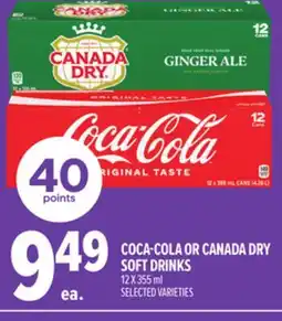 Metro COCA-COLA OR CANADA DRY SOFT DRINKS offer