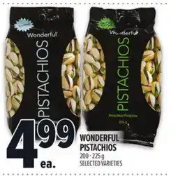 Metro WONDERFUL PISTACHIOS offer