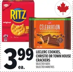 Metro LECLERC COOKIES, CHRISTIE OR TOWN HOUSE CRACKERS offer