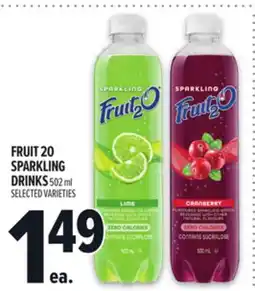 Metro FRUIT 2O SPARKLING DRINKS offer