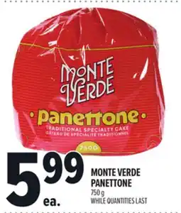 Metro MONTE VERDE PANETTONE offer