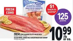 Metro FRESH COHO SALMON FILLETS VALUE PACK offer