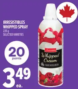 Metro IRRESISTIBLES WHIPPED SPRAY offer