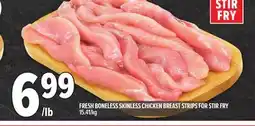 Metro FRESH BONELESS SKINLESS CHICKEN BREAST STRIPS FOR STIR FRY offer