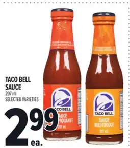 Metro TACO BELL SAUCE offer