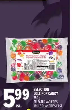 Metro SELECTION LOLLIPOP CANDY offer