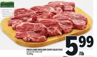 Metro NEW ZEALAND SPRING LAMB FRESH LAMB SHOULDER CHOPS VALUE PACK offer