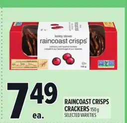 Metro RAINCOAST CRISPS CRACKERS offer