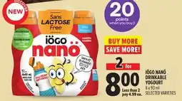 Metro IÖGO NANÖ DRINKABLE YOGOURT offer