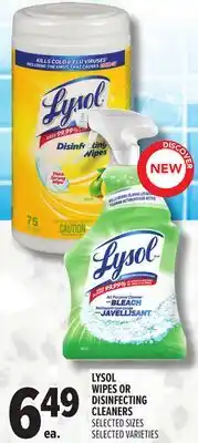 Metro LYSOL WIPES OR DISINFECTING CLEANERS offer