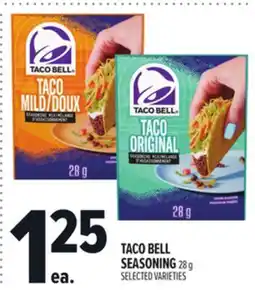Metro TACO BELL SEASONING offer