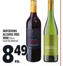 Metro INVITATIONS ALCOHOL FREE WINE offer