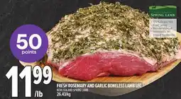 Metro FRESH ROSEMARY AND GARLIC BONELESS LAMB LEG offer