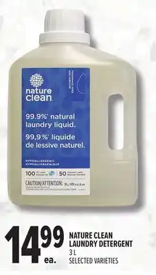 Metro NATURE CLEAN LAUNDRY DETERGENT offer