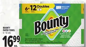 Metro BOUNTY PAPER TOWEL offer