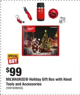 Home Depot MILWAUKEE Holiday Gift Box with Hand Tools and Accessories offer
