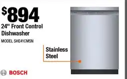 Home Depot 24 Front Control Dishwasher offer