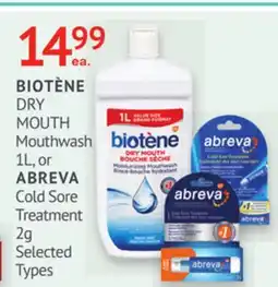 IDA Pharmacy BIOTÈNE or ABREVA offer