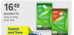 IDA Pharmacy NICORETTE offer