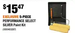Home Depot EN EXCLUSIVE 5-PIECE PERFORMANCE SELECT SILVER Paint Kit offer