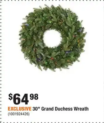 Home Depot EXCLUSIVE 30 Grand Duchess Wreath offer