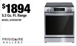 Home Depot 5.3 Cu. Ft. range offer