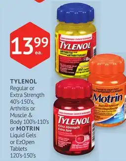 IDA Pharmacy TYLENOL or MOTRIN offer