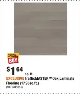 Home Depot EXCLUSIVE trafficMASTER Oak Laminate Flooring (17.95sq.ft.) offer