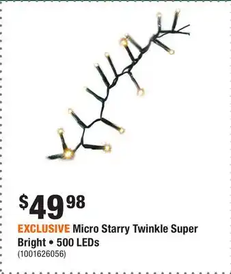 Home Depot EXCLUSIVE Micro Starry Twinkle Super Bright • 500 LEDs offer