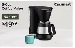 Linen Chest Cuisinart 5-Cup Coffee Maker offer