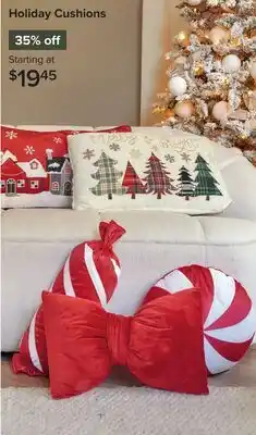 Linen Chest Holiday Cushions offer