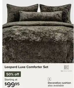 Linen Chest Leopard Luxe Comforter Set offer