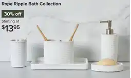 Linen Chest Rope Ripple Bath Collection offer