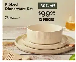 Linen Chest Ribbed Dinnerware Set offer