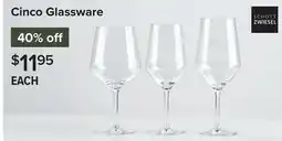 Linen Chest Cinco Glassware offer