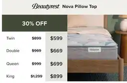 Linen Chest Nova Pillow Top offer