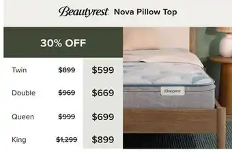 Linen Chest Nova Pillow Top offer
