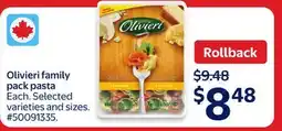 Walmart Olivieri family pack pasta offer